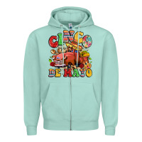 Seafoam cinco de mayo truck Zipper Hoodie - LillyAllenDesigns