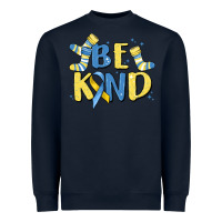 Navy be kind Heavyweight Sweatshirt - MaliasSmallBusiness