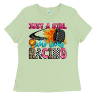 Matcha just a girl who loves racing Ladies Tee - Zillion Design Studio