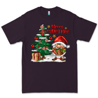 Plum merry christmas gnomes Premium Tee - FaDigitalArtStudio