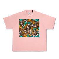 Salmon Western Pigs Urban Heavy Tee - LillyAllenDesigns