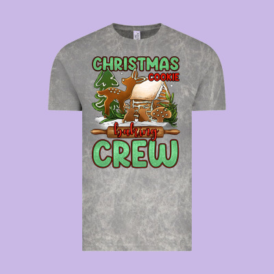 Christmas Cookie Baking Crew Vintage Tee Designed By Jasminsmagicworld