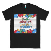 Black see the ability not the disability Classic Tee - MaliasSmallBusiness