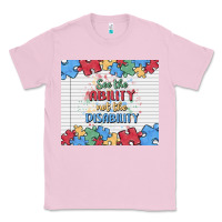 Bubblegum Pink see the ability not the disability Classic Tee - MaliasSmallBusiness