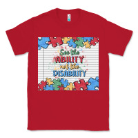 Red see the ability not the disability Classic Tee - MaliasSmallBusiness