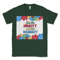 Sports Green see the ability not the disability Classic Tee - MaliasSmallBusiness