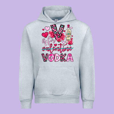 V Is For Vodka Urban Hoodie Designed By Oliviacreatesart