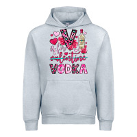 Heather Grey v is for vodka Urban Hoodie - OliviaCreatesArt