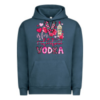 Pigment Midnight Navy v is for vodka Urban Hoodie - OliviaCreatesArt
