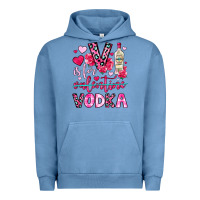 Pigment Pebble Blue v is for vodka Urban Hoodie - OliviaCreatesArt
