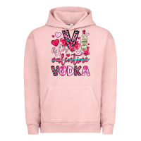 Pigment Salmon v is for vodka Urban Hoodie - OliviaCreatesArt