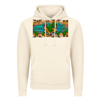 Vintage Artic cactus sunflower horseshoe license plate Vintage Hoodie - Artiststas