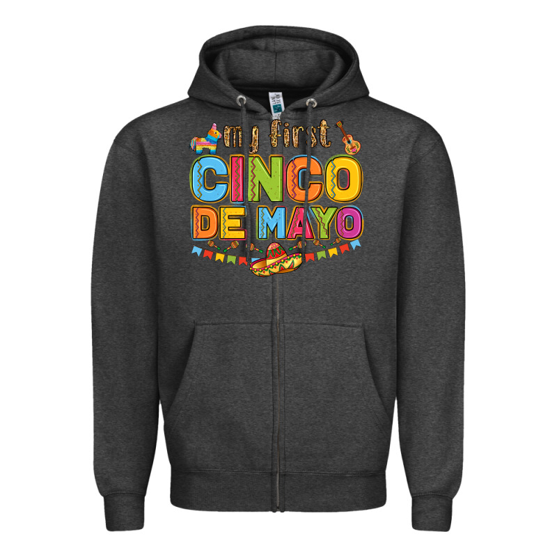 My First Cinco De Mayo Zipper Hoodie by LillyAllenDesigns | Teevron