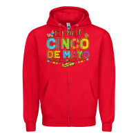 Red my first cinco de mayo Zipper Hoodie - LillyAllenDesigns