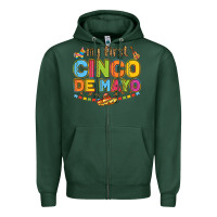 Sports Green my first cinco de mayo Zipper Hoodie - LillyAllenDesigns
