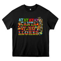 Black ay ay ay canta y no llores Heavy Core Tee - CTS Tumbler Store