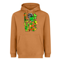 Meerkat st.patrick love with clover Heavyweight Hoodie - NancyCooperArtShop