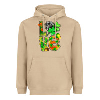 Mushroom st.patrick love with clover Heavyweight Hoodie - NancyCooperArtShop