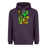 Plum st.patrick love with clover Heavyweight Hoodie - NancyCooperArtShop