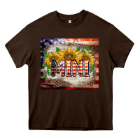 Chocolate Brown patriotic mini  tumbler Heavy Core Tee - BarkalooDesign