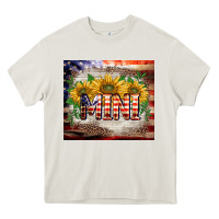 Cream patriotic mini  tumbler Heavy Core Tee - BarkalooDesign