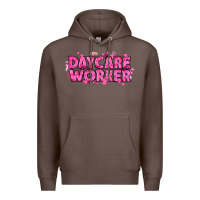Coffee Breast Cancer Daycare Worker Premium Hoodie - texasbilliewilder