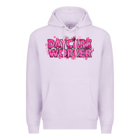 Lilac Breast Cancer Daycare Worker Premium Hoodie - texasbilliewilder
