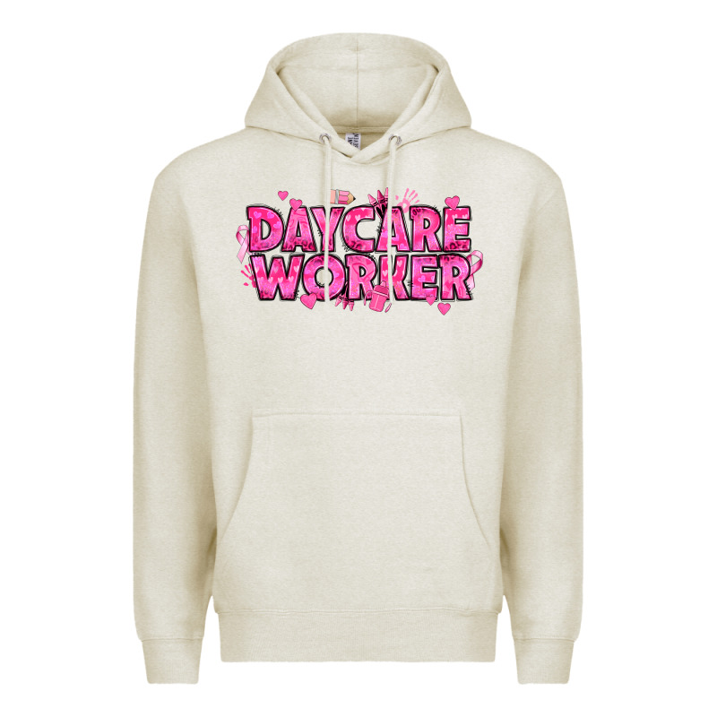 Breast Cancer Daycare Worker Premium Hoodie by texasbilliewilder | Teevron