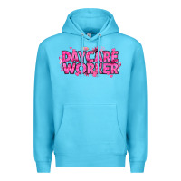 Ocean Blue Breast Cancer Daycare Worker Premium Hoodie - texasbilliewilder