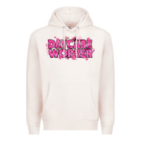 Pale Pink Breast Cancer Daycare Worker Premium Hoodie - texasbilliewilder