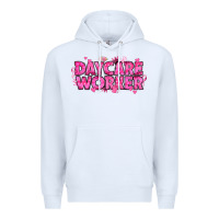 White Breast Cancer Daycare Worker Premium Hoodie - texasbilliewilder