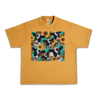 Peanut Butter western leopard sunflower black and white  cow Urban Heavy Tee - BarkalooDesign