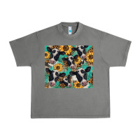 Tornado western leopard sunflower black and white  cow Urban Heavy Tee - BarkalooDesign