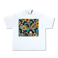 White western leopard sunflower black and white  cow Urban Heavy Tee - BarkalooDesign