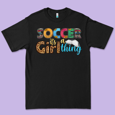 Soccer It's A Girl Thing Premium Tee Designed By Hra Design Shop