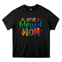 Black one blessed mom autism Heavy Core Tee - Zillion Design Studio