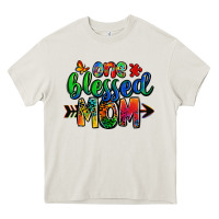 Cream one blessed mom autism Heavy Core Tee - Zillion Design Studio