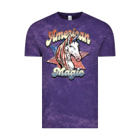 Cloud Purple American magic Vintage Tee - NancyCooperArtShop