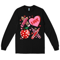 Black valentine xoxo teacher Long Sleeve Tee - MaliasSmallBusiness