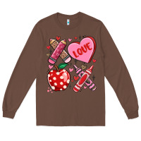 Chestnut valentine xoxo teacher Long Sleeve Tee - MaliasSmallBusiness