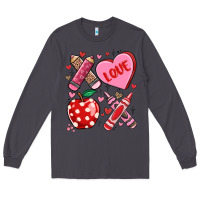 Smoke valentine xoxo teacher Long Sleeve Tee - MaliasSmallBusiness