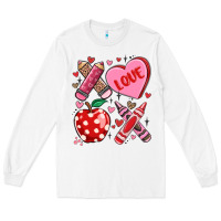 White valentine xoxo teacher Long Sleeve Tee - MaliasSmallBusiness