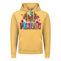 Vintage Mustard Periodt afro woman nail art Vintage Hoodie - RanaPortraitStore