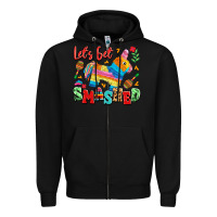Black let's get smashed Zipper Hoodie - LillyAllenDesigns