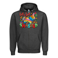 Charcoal Heather let's get smashed Zipper Hoodie - LillyAllenDesigns
