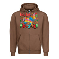 Chestnut let's get smashed Zipper Hoodie - LillyAllenDesigns