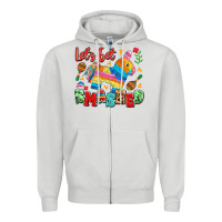 Dove Grey let's get smashed Zipper Hoodie - LillyAllenDesigns
