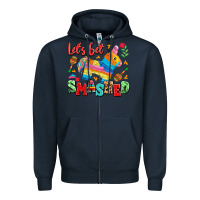 Navy let's get smashed Zipper Hoodie - LillyAllenDesigns