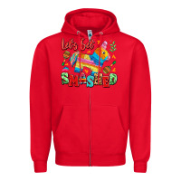 Red let's get smashed Zipper Hoodie - LillyAllenDesigns