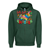 Sports Green let's get smashed Zipper Hoodie - LillyAllenDesigns